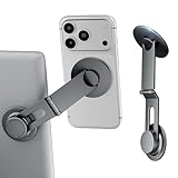 CloudValley Tesla Model 3/Y Phone Mount, Magnetic Car Metal Holder with Strong Magnet Power,【Foldable & Extendable Hidden Design】Tesla Screen Stand for 3/Y/S/X/Cybertruck, Designed for MagSafe iPhone