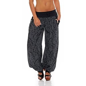 malito dames pofbroek met oriëntaals print | lichte stoffen broek | Vrijetijdsbroek voor aan het strand | Harembroek – luchtig 3488