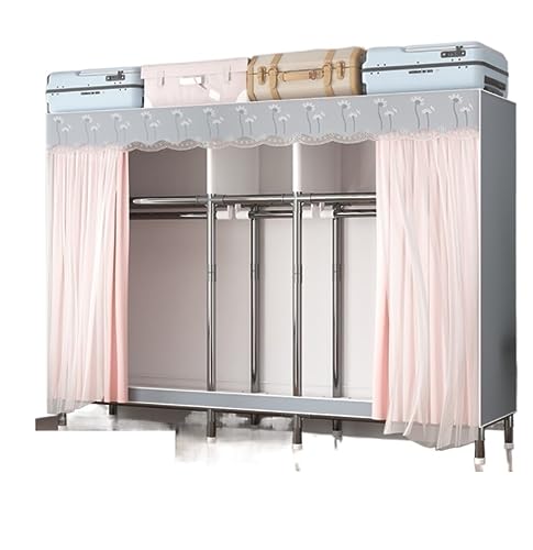 CHUNXVLI Armario para Vestidor Armario Portátil para Colgar Ropa con Almacenamiento De Colgante para Dormitorio Almacenaje Ropa(166 * 45 * 173cm)