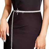 CATZUM Cintura con Strass Brillante da Donna Cintura a Catena con Cristalli per Abito da S...