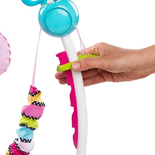 Bright Starts, Disney Baby, Minnie Mouse Peekaboo Baby Activity Jumper & Bouncer, Interactive Play Centre with Lights and Melodies, 8 Toys, 4 Adjustable Positions, Ages 6 Months +, Pink
