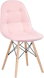 Loft7 Home Decor, Cadeira Charles Eames Eiffel Botonê - Rosa Claro