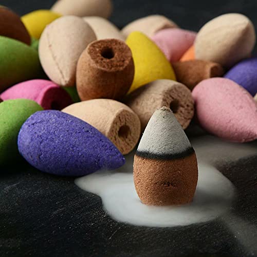 Walgrow Mesmerizing Backflow 100% Natural Scents Incense-Cone Shaped Assorted Fragrances For Relaxation, Purification, Meditation, Yoga Gift (Assorted Color, 250 Pcs) #TOP5