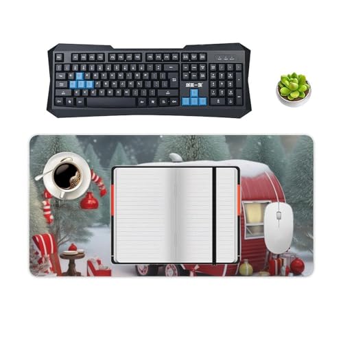 Mouse Pad Gaming Rojo Auto Navidad 60x30 cm Antideslizante miniatura 4
