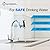 WINGSOL WINGSOL Faucet Water Filter Stainless-Steel 360° Rotating Water Filter for Sink, Reduce Chlorine, Heavy Metals and Bad Taste, 320G Long Lasting Sink Water Filter, 3 Filter Cartridges Included