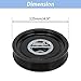 A ABSOPRO Air Conditioner AC Compressor Clutch Kit for Jeep Compass MK49/MP Patriot MK74/MP 2009-2017 for Dodge Caliber 2009-2012 1.8L 2.4L Drive Pulley W/Bearing No.158388/55111610AA