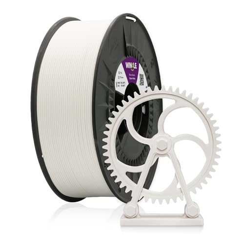 WINKLE Filamento ABS Blanco Glaciar | Filamento Impresora 3D | Filamento ABS 1,75mm 250g | ABS Blanco | Filamento Duradero de Alta Resistencia | Bobina 250g