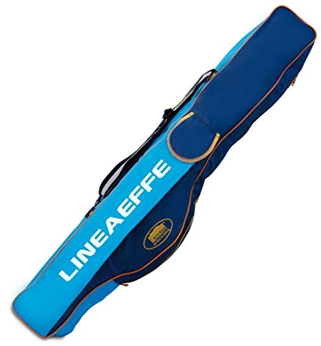 Lineaeffe Fishing Rod Case 120 cm Surfcasting Freshwater Saltwater, Blue, Metal or Plastic, Modern, Floor Mount, Outdoor