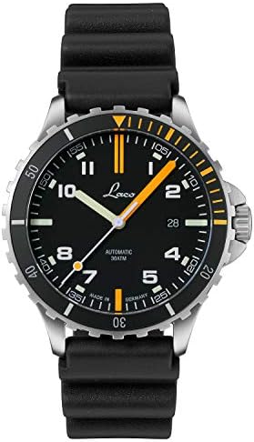 Reloj deportivo Scorpion, automático, caja de acero inoxidable, cristal de zafiro, impermeable, fabricado en Aleman