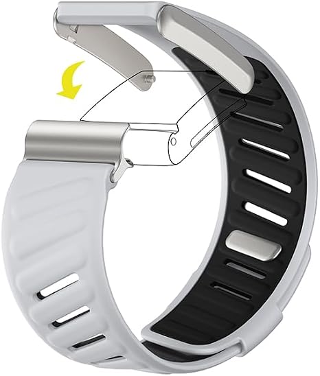 Fsavlroy Silicone Band for WHOOP 4.0 Band, Silicone Waterproof Soft Replacement Band, Compatible with Whoop 4.0 Silicone Heavy Duty Sport Strap