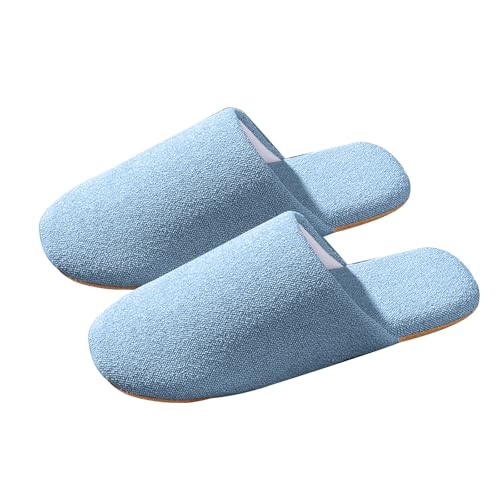 Pantoufles en feutre Homme 45, Semelle feutre, Coton bleu