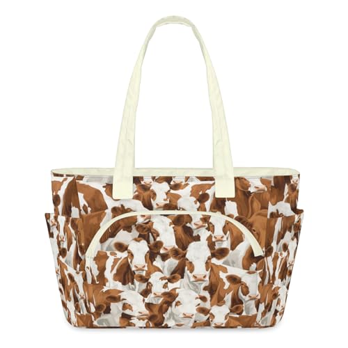Sac fourre-tout imprimé vache : finissez-en avec les sacs lourds et petits