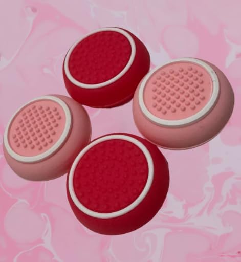 PearlBytes Thumb Grips compatible with PS4/PS5/XBOX Series, Quality Silicone Material - Gaming Accessories - 4pcs