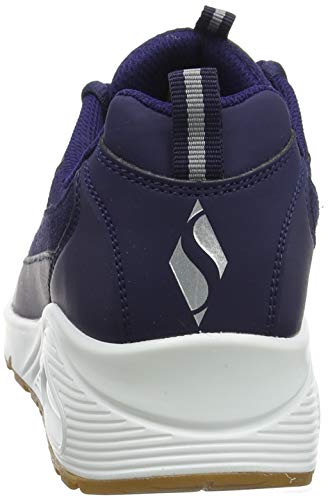 Skechers Skechers Girl's Low-Top Trainers, Blue Navy Duraleather Suede Mesh Trim NVY, 4 Big Kid