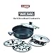 Judge By Prestige Large Multi Purpose Kadai Hard Anodized Induction with Glass Lid for Making Idly, Dhokla, Patra, Momos and Steaming, 4.5 Liter