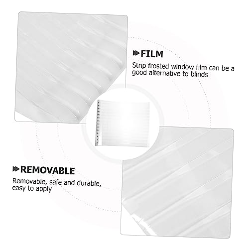 Película de Privacidad Frosted para Ventana con Patrón Rayado miniatura 2