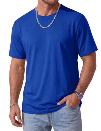 Image of MAGCOMSEN Mens T-Shirts Short Sleeve UPF 50+ Lightweight Moisture Wicking Basic Crewneck Casual Summer Cooling T Shirt