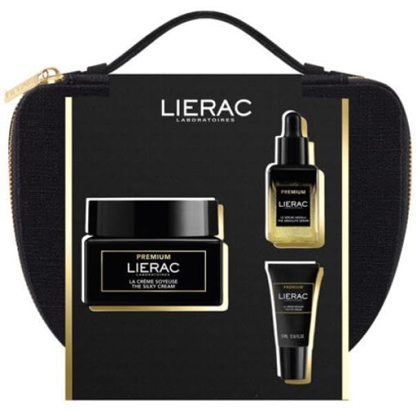Lierac Premium – Estuche antiedad – Crema sedosa 50 ml + suero de 13 ml + crema mirar 5 ml