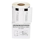12 Rolls; 800 Labels per Roll of BROTHER-Compatible DK-1209 Small Address Labels (1-1/7