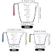WWmily - Juego de tazas y cucharas medidoras apilables (3 tazas +...