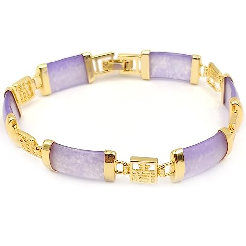 Bracelet en jade violet naturel au quotidien, jonc spirituel pour séances de yoga et bien-être