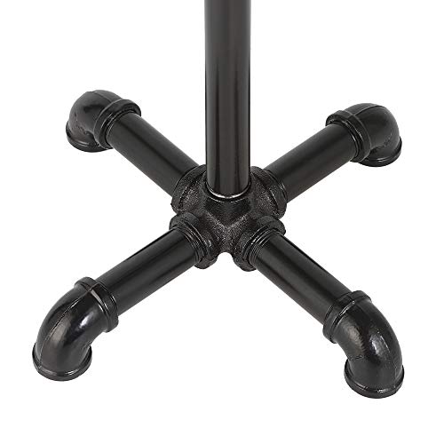 Mooace Toilet Paper Holder Stand, Industrial Free Standing Bathroom Tissue Paper Roll Dispenser, Black #TOP3