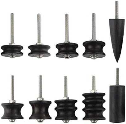 Citian 10 Style Black Ebony Wood Leather Burnisher Pointed Tip Slicker Burnishing Tool | Edge Burnisher Creaser Electric Polished Head DIY Leather Tools | SEO Optimized Title 2 41LfcXu0YHL. AC