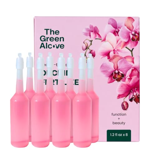 The Green Alcove Liquid Orchid Fertilizer Spikes | Ready-to-Use Orchid Food for Blooming, Fertilizer for Orchids (8 Drip Feeders)