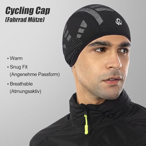 ROTTO Ciclismo Gorra Casco Forro con Orejeras para Ciclismo Motocicleta Correr - imagen 5