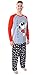 Peanuts Men's Joe Cool Snoopy Pajamas Long Sleeve Raglan Shirt and Pant 2 pièces Pjs Adult Pajama Set (Small)