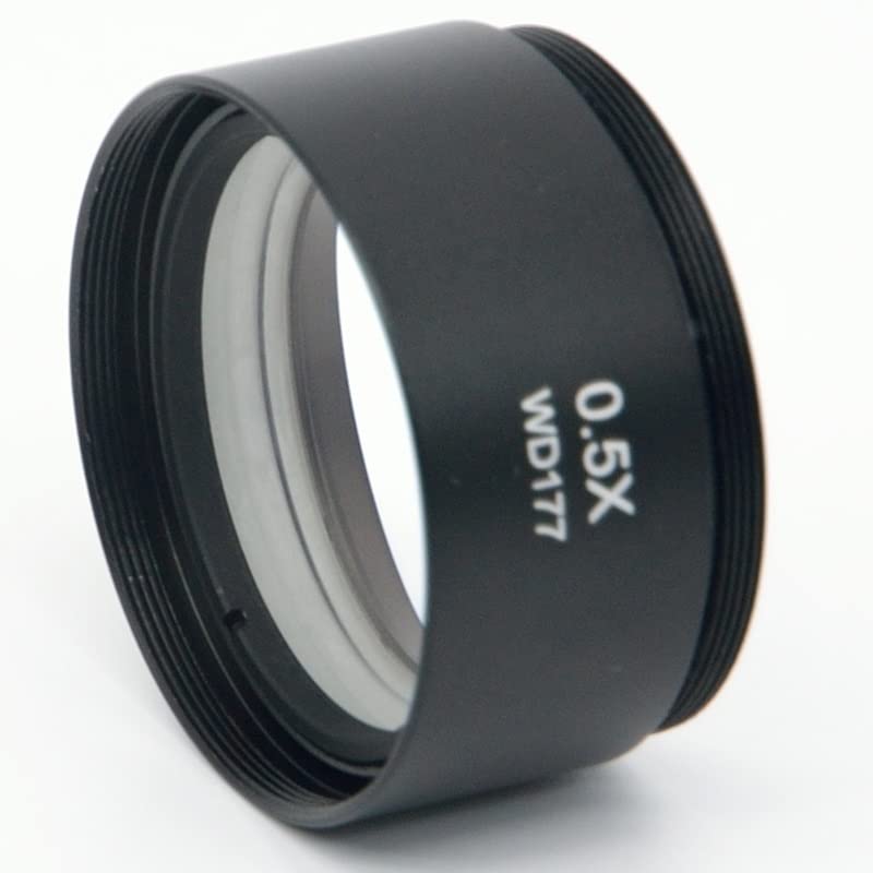 Microscope 0.5X Auxiliary Objective Lens for Stereo Zoom Microscope WD 177mm