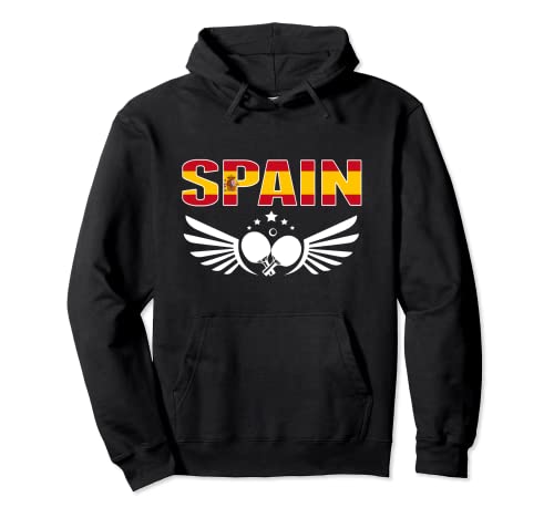 Proud Spain Table Tennis Lovers Jersey - Spanish Ping Pong Pullover Hoodie