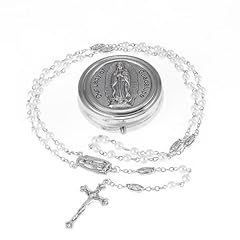 Guadalupe Rosary White