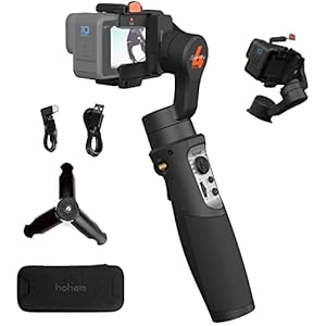 hohem iSteady Pro 4-Gimbal Stabilisator 3 Achsen kompatibel mit GoPro 11/10/9/8/7/6/5,für Osmo Action/ Insta360 One R…