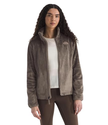 The North Face Women's Osito Full Zip Fleece Jacket (Standard & Plus Size) - Soft & Lightweight Fleece, Secure Zip Pockets, Mocha Brown, X-Small