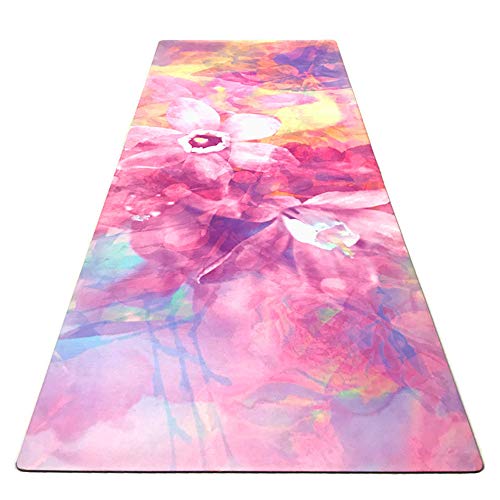 Licyen*-D Yoga Mat Thick Yoga Mat with Carrying Strap,Non Slip Exercise Yoga Mat for Men & Women Outdoor and Indoor Non Slip Fitness Exercise Mat