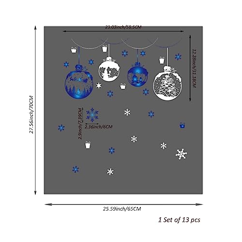 Vinilo decorativo navideño Alwayspon para ventana 15.75x22.05 in miniatura 6