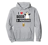 Penguins and Beer Drinking Glass Mug Rescue Lover