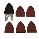 Set di 25 fogli abrasivi con disco abrasivo per utensili oscillanti, perfetti per uso multifunzione