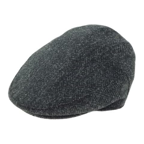 Glen Appin Harris Tweed County Cap for Men (US, Alpha, Large, Charcoal) Cover
