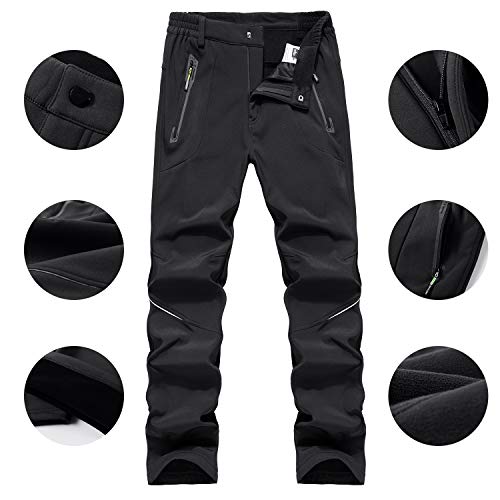 Softshellhose für Herren von BWBIKE – Fleecegefütterte Outdoor-Wanderhose