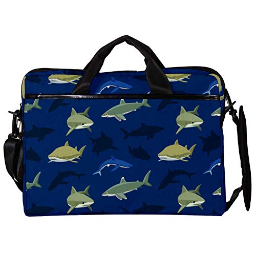 Sacoche pour ordinateur portable 14-15.4" motif requin anti-choc