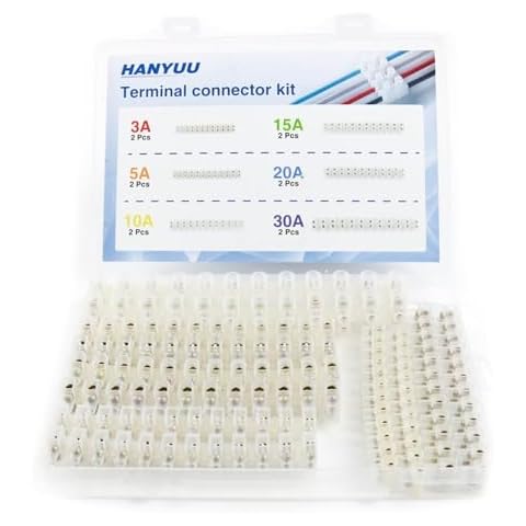 HANYUU 12 Pack Clear Electrical Connector Blocks Cover
