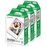 【正規品】富士フィルム製 チェキフィルム instax mini 30枚 JP1 チェキ フィルム HAKUBA レンズクリーナー付属 (30枚[JP1×3箱])