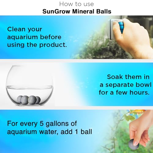Image of SunGrow Shrimp Balls, Aquarium Water Conditioner Balls, Successful Shedding, Increase Survival Rate, Impart Vibrance, Cool Decor with Wellness Benefits