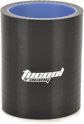 Miniatura 6 de Kit de tubos coupadores de silicona recta de alta temperatura de 2.25" ID de 4 capas + abrazaderas de manguera (2.244 in, negro)