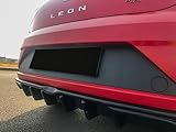 Rear Valance Diffuser compatible with SEAT Leon MK3 FR Facelift 2017-2019 Rear Valance