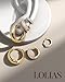 LOLIAS Small Chunky Hoop Earrings for Women, Non-Tarnish, Hypoallergenic, Huggie Silver Earring Stacks Set for Sensitive Ears, Multiple Piercing Jewelry, Lightweight, Classic 14K Gold Plated, 3 Pairs