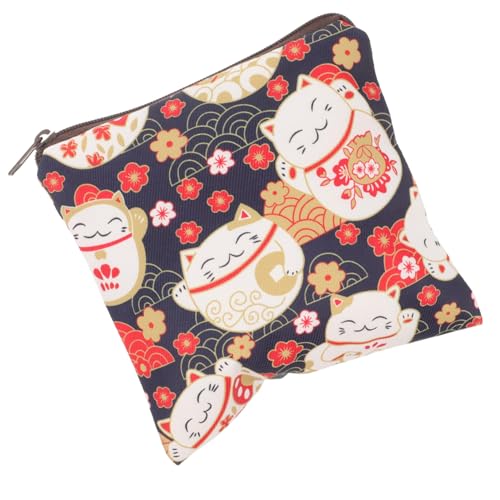Beaupretty 防水サニタリーポーチ 軽量耐久収納バッグ かわいい漫画柄 生理用品 化粧品整理用 女性と学生向け