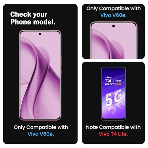 Image of FIRST MART Military Grade UV Tempered Glass For Vivo V60e 5G (6.77 Inch) With Edge To Edge Full Screen Coverage & Easy UV Installation Kit | Crystal Clear, Pack of 2